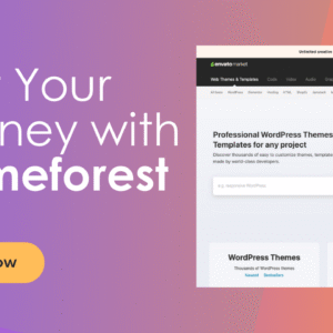 Start Your Journey With Themeforest (Prebook)